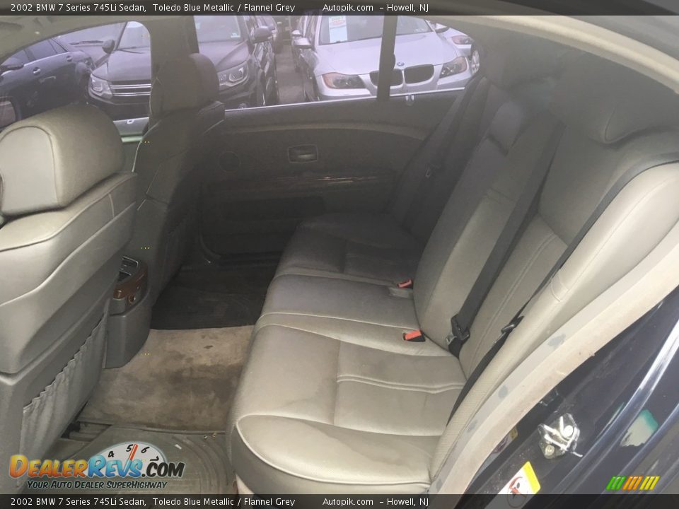2002 BMW 7 Series 745Li Sedan Toledo Blue Metallic / Flannel Grey Photo #6