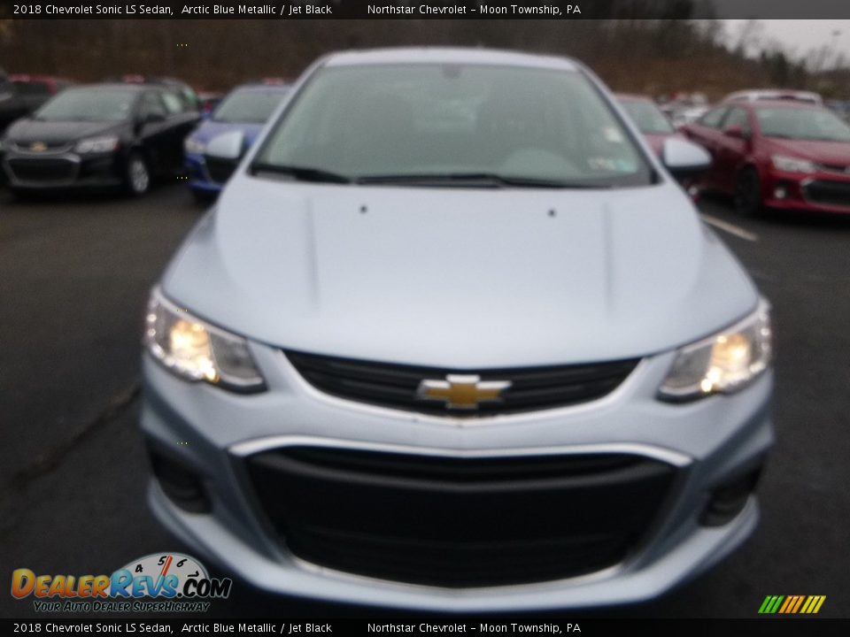 2018 Chevrolet Sonic LS Sedan Arctic Blue Metallic / Jet Black Photo #8