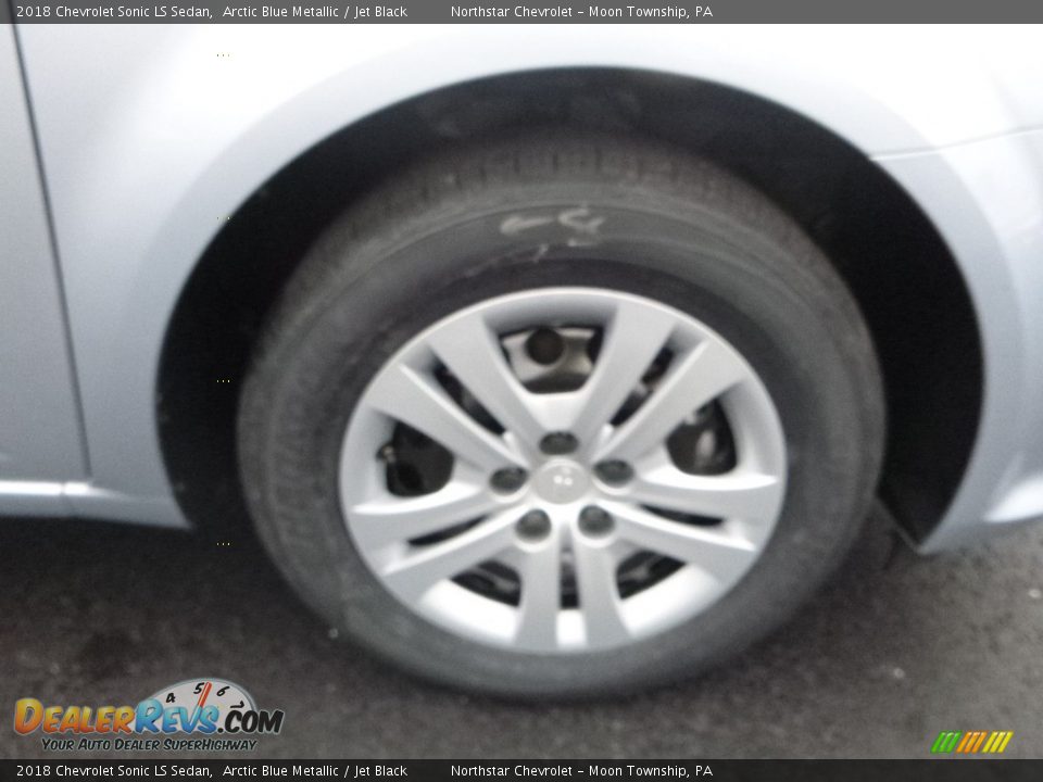 2018 Chevrolet Sonic LS Sedan Arctic Blue Metallic / Jet Black Photo #9
