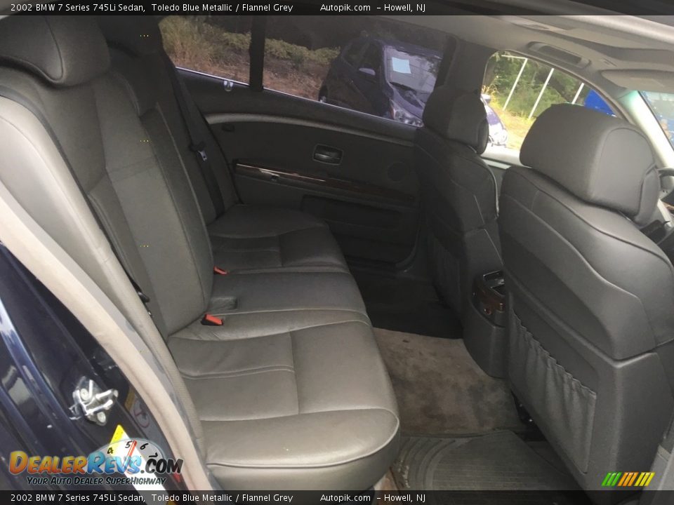 2002 BMW 7 Series 745Li Sedan Toledo Blue Metallic / Flannel Grey Photo #9