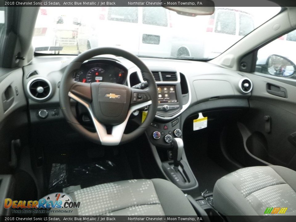 2018 Chevrolet Sonic LS Sedan Arctic Blue Metallic / Jet Black Photo #14