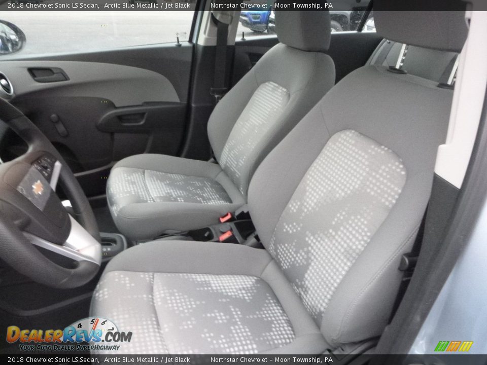 2018 Chevrolet Sonic LS Sedan Arctic Blue Metallic / Jet Black Photo #16