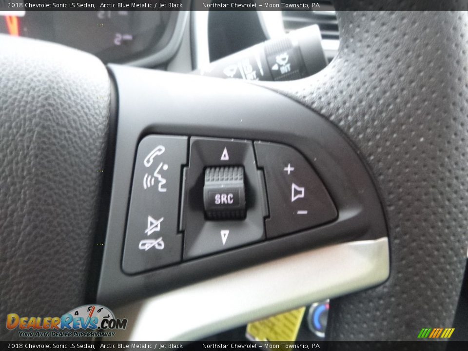 2018 Chevrolet Sonic LS Sedan Arctic Blue Metallic / Jet Black Photo #19