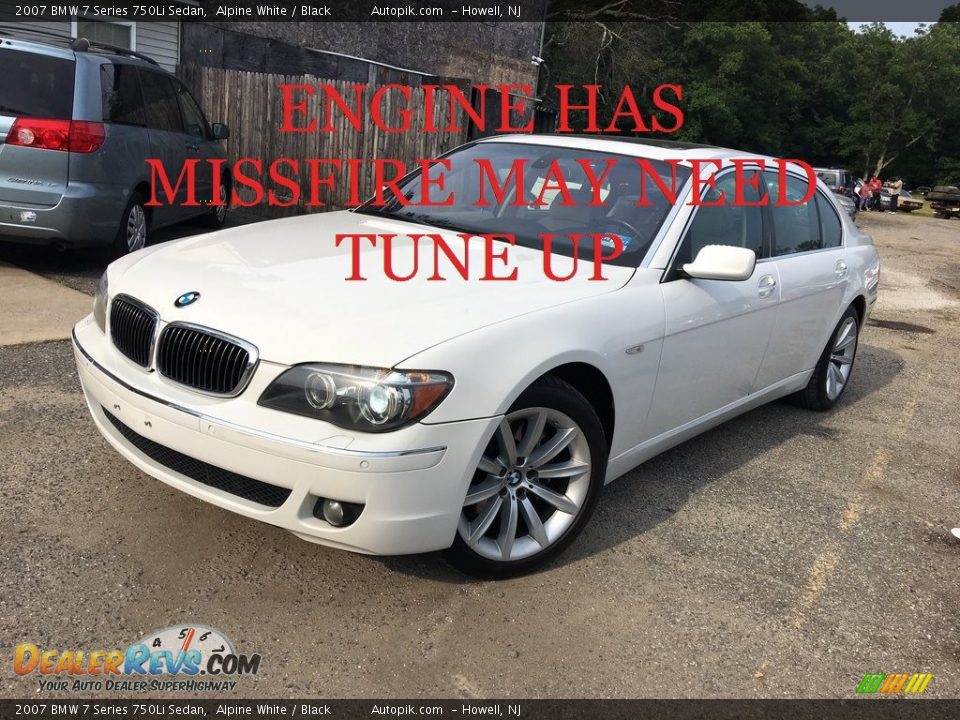 2007 BMW 7 Series 750Li Sedan Alpine White / Black Photo #1
