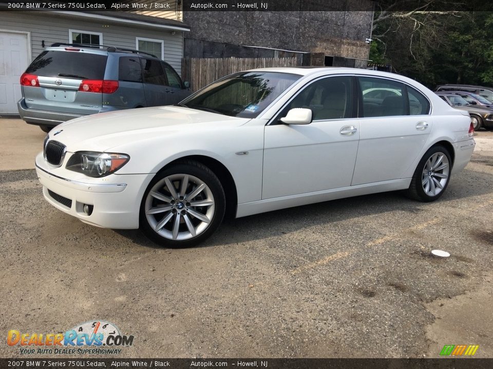 2007 BMW 7 Series 750Li Sedan Alpine White / Black Photo #2