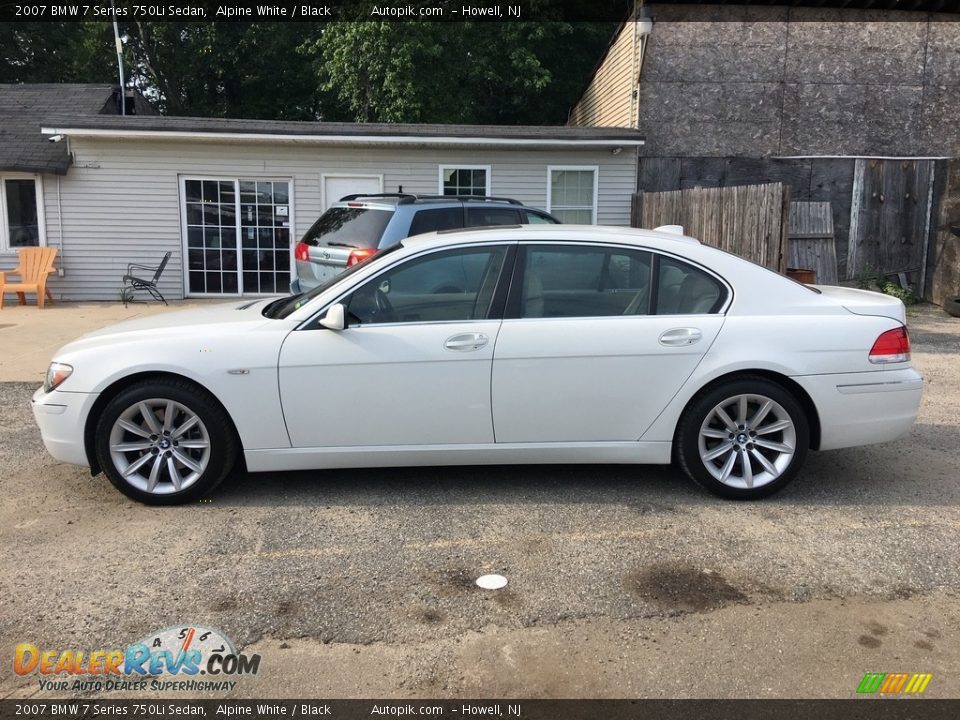 2007 BMW 7 Series 750Li Sedan Alpine White / Black Photo #3