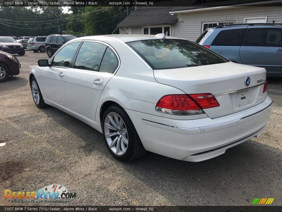 2007 BMW 7 Series 750Li Sedan Alpine White / Black Photo #4