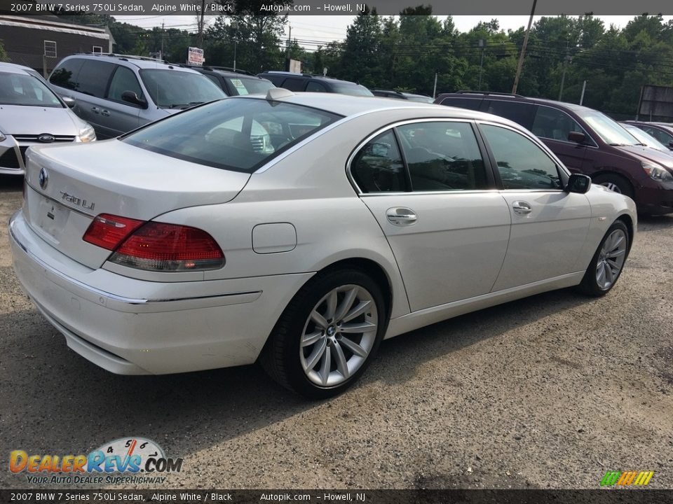 2007 BMW 7 Series 750Li Sedan Alpine White / Black Photo #6