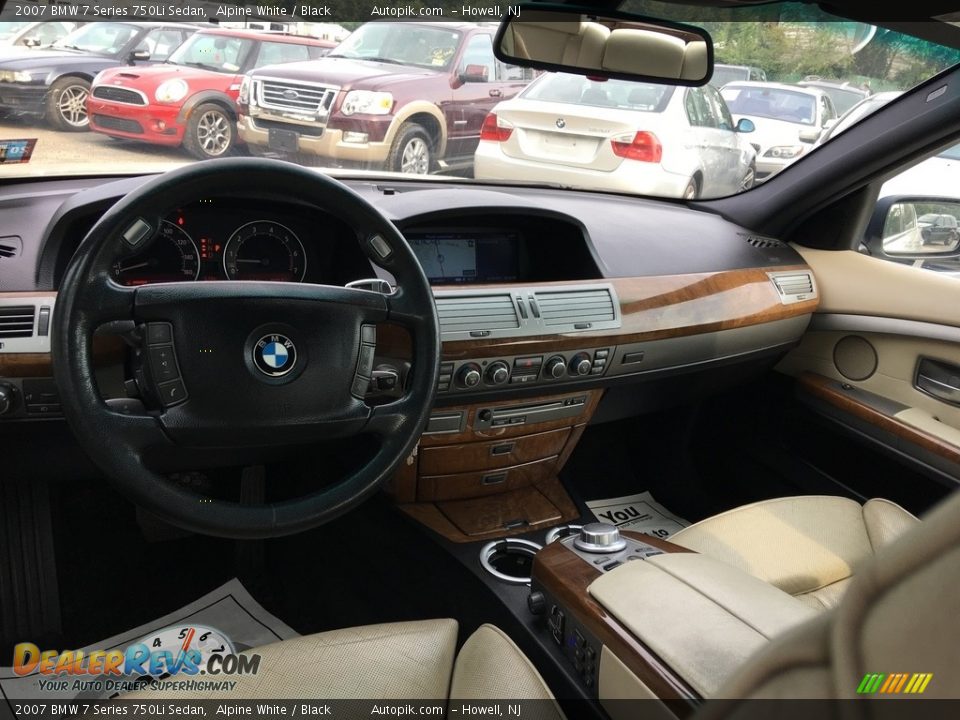 2007 BMW 7 Series 750Li Sedan Alpine White / Black Photo #10