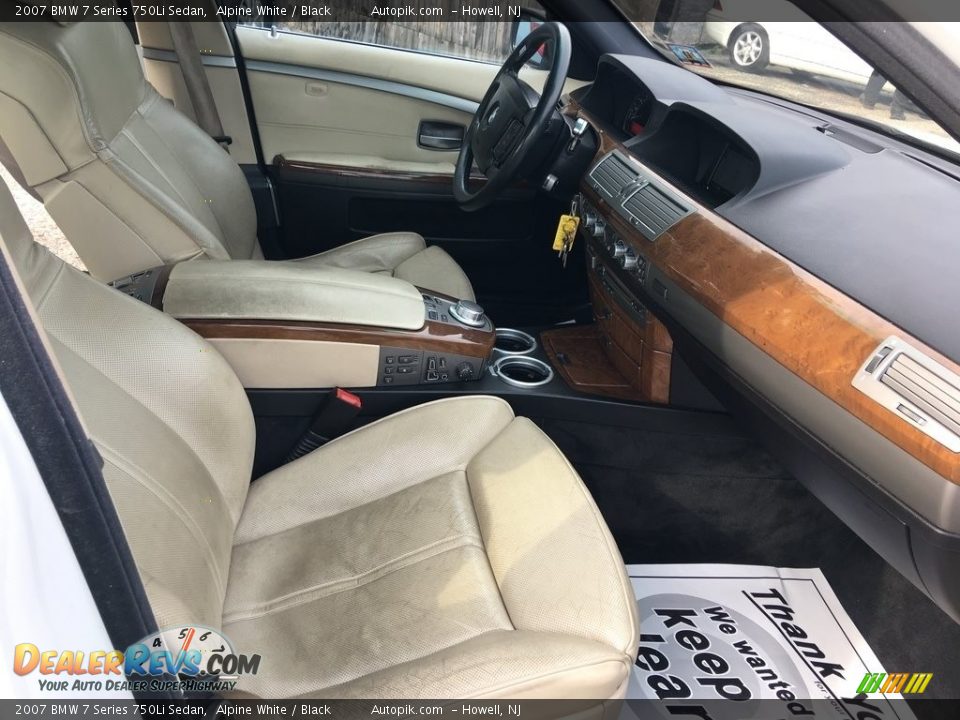 2007 BMW 7 Series 750Li Sedan Alpine White / Black Photo #14