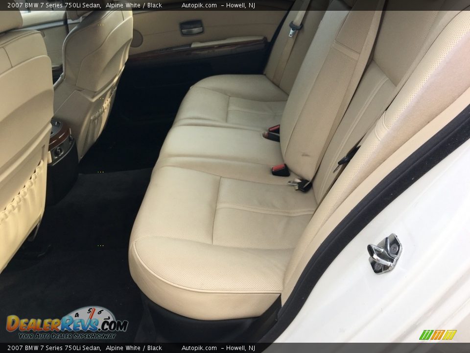 2007 BMW 7 Series 750Li Sedan Alpine White / Black Photo #16