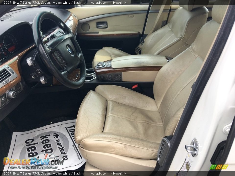 2007 BMW 7 Series 750Li Sedan Alpine White / Black Photo #17