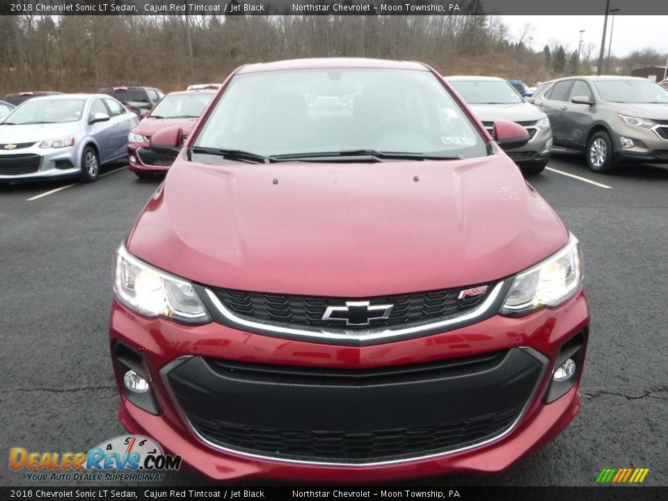 2018 Chevrolet Sonic LT Sedan Cajun Red Tintcoat / Jet Black Photo #8