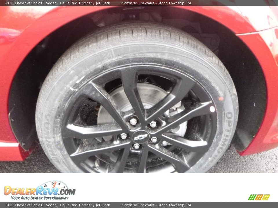2018 Chevrolet Sonic LT Sedan Cajun Red Tintcoat / Jet Black Photo #9