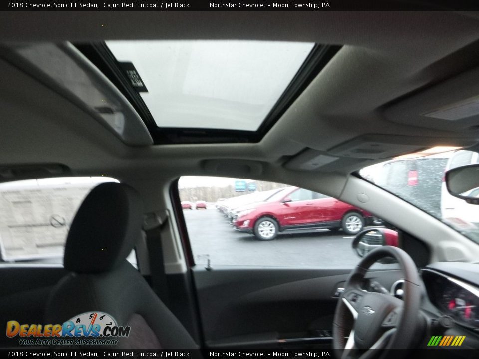 2018 Chevrolet Sonic LT Sedan Cajun Red Tintcoat / Jet Black Photo #12