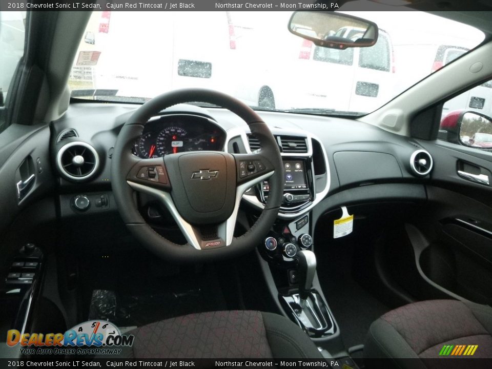 2018 Chevrolet Sonic LT Sedan Cajun Red Tintcoat / Jet Black Photo #14