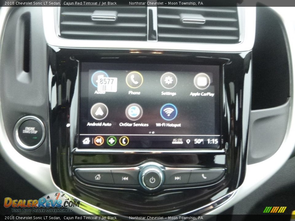 2018 Chevrolet Sonic LT Sedan Cajun Red Tintcoat / Jet Black Photo #18