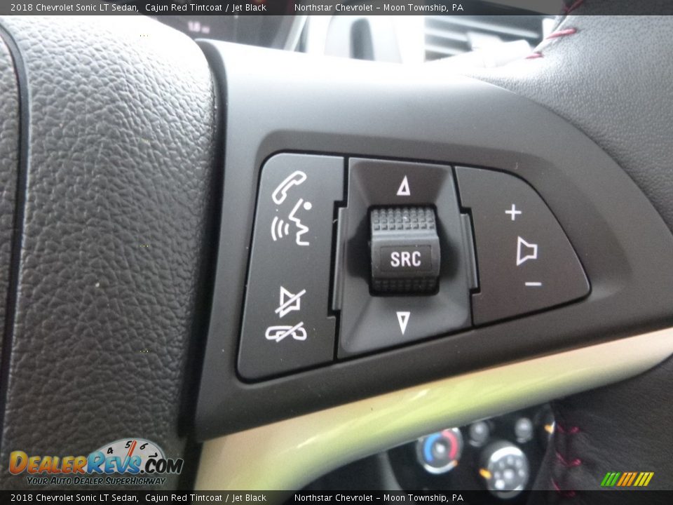 2018 Chevrolet Sonic LT Sedan Cajun Red Tintcoat / Jet Black Photo #20