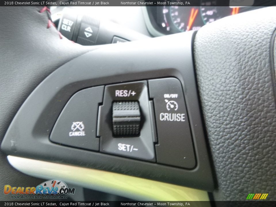 2018 Chevrolet Sonic LT Sedan Cajun Red Tintcoat / Jet Black Photo #21