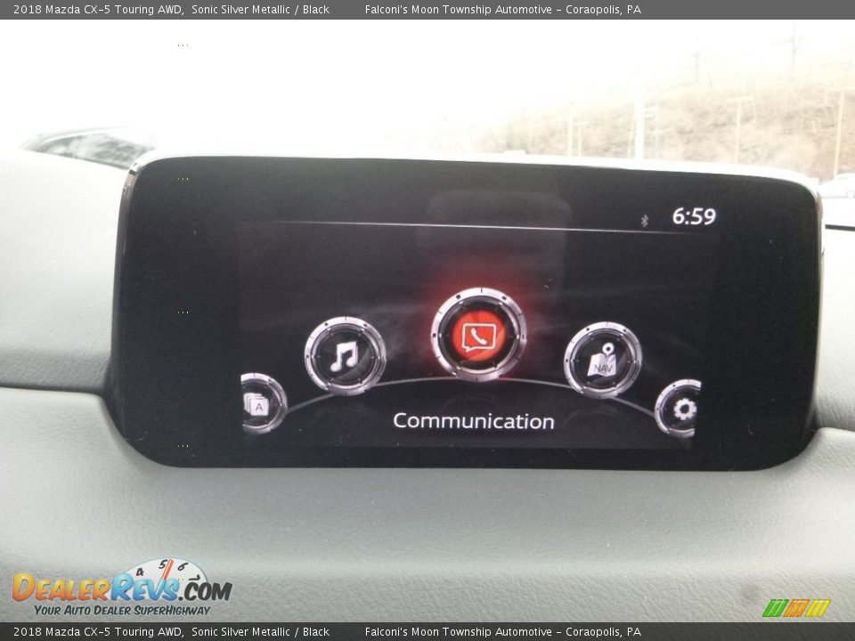 2018 Mazda CX-5 Touring AWD Sonic Silver Metallic / Black Photo #13
