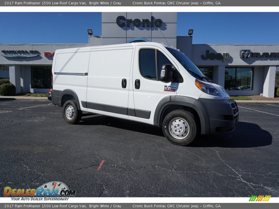 2017 Ram ProMaster 1500 Low Roof Cargo Van Bright White / Gray Photo #1