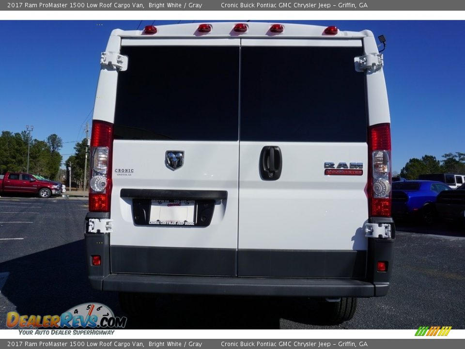 2017 Ram ProMaster 1500 Low Roof Cargo Van Bright White / Gray Photo #6