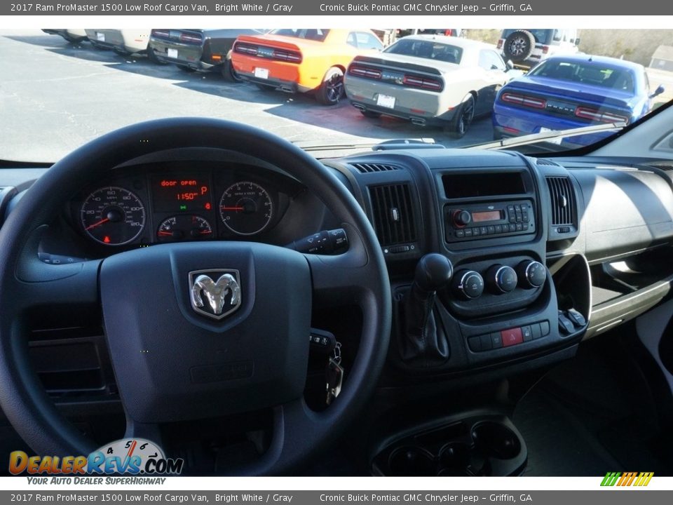 2017 Ram ProMaster 1500 Low Roof Cargo Van Bright White / Gray Photo #10