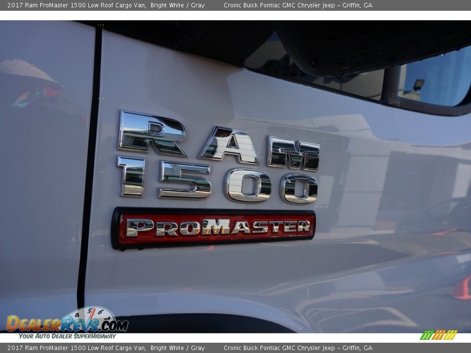 2017 Ram ProMaster 1500 Low Roof Cargo Van Bright White / Gray Photo #11