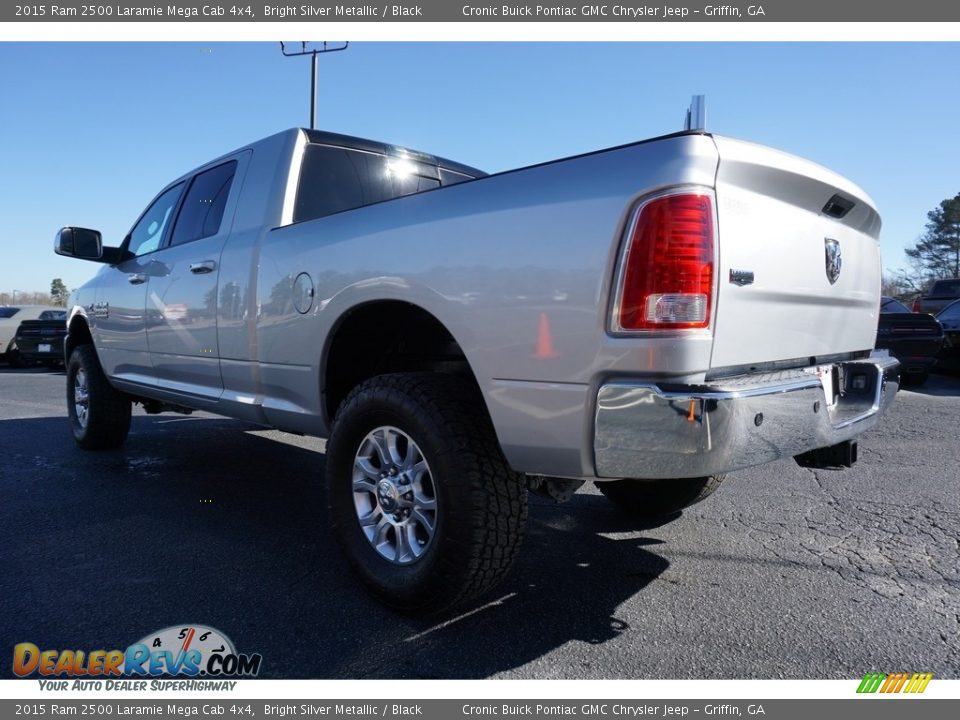 2015 Ram 2500 Laramie Mega Cab 4x4 Bright Silver Metallic / Black Photo #5