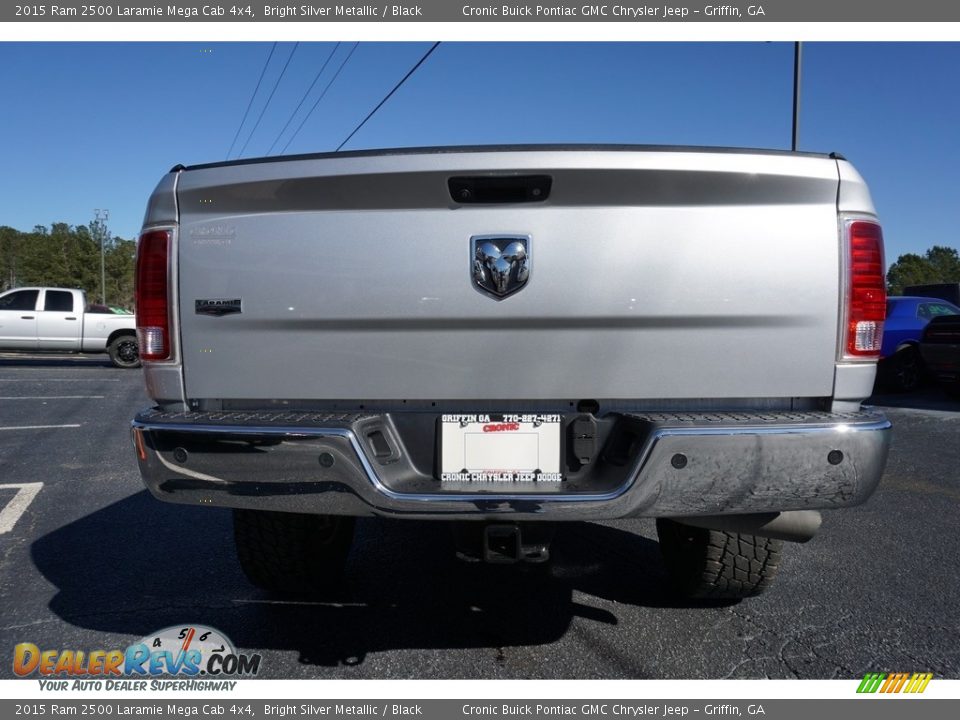 2015 Ram 2500 Laramie Mega Cab 4x4 Bright Silver Metallic / Black Photo #6