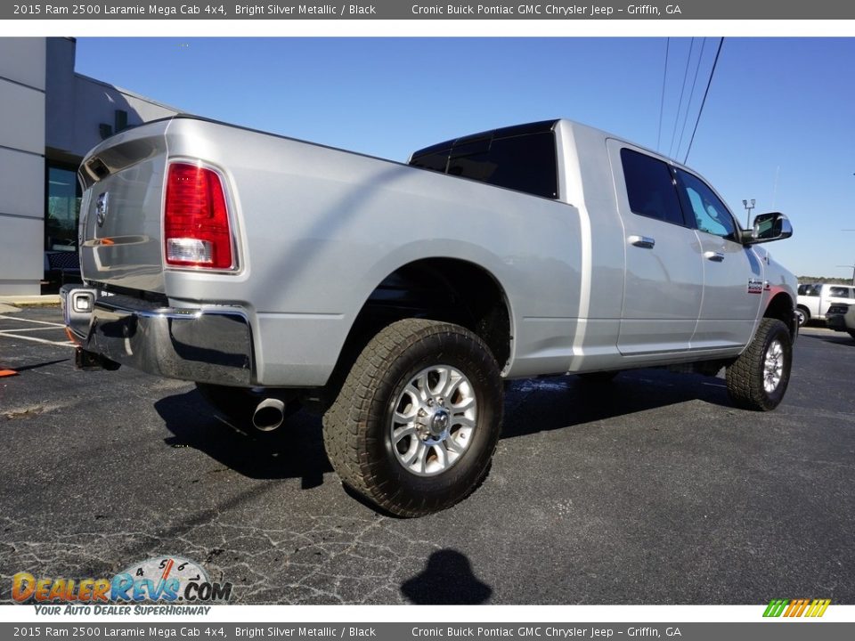 2015 Ram 2500 Laramie Mega Cab 4x4 Bright Silver Metallic / Black Photo #7