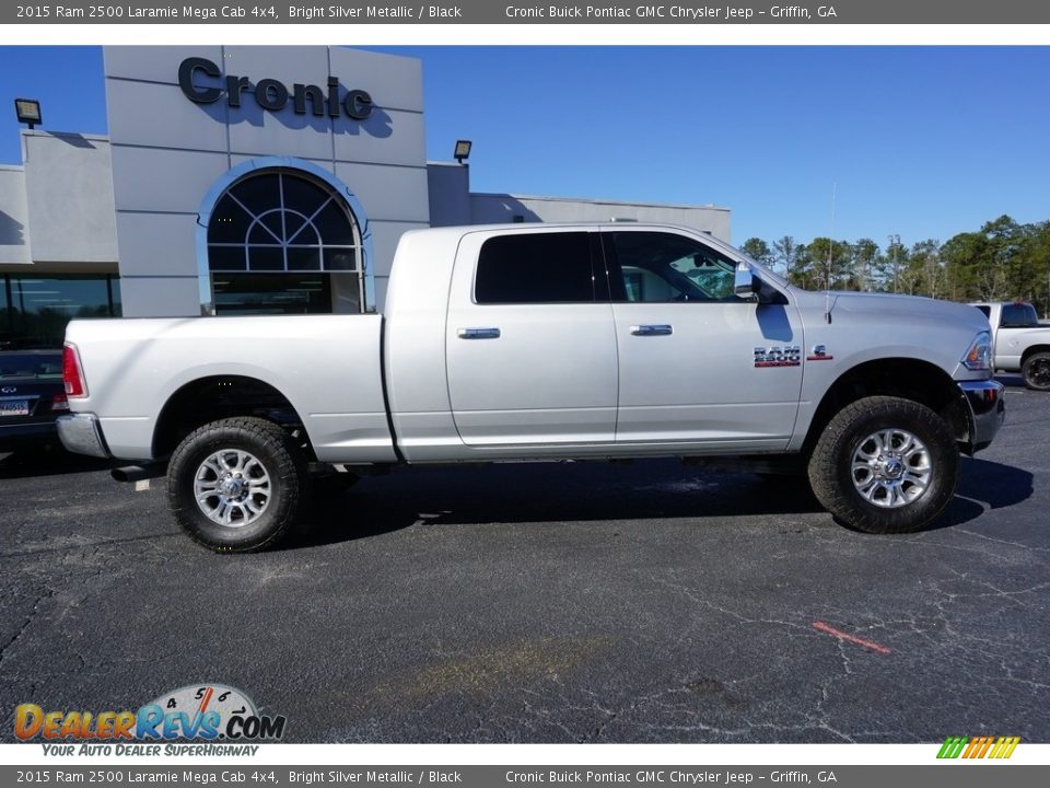 2015 Ram 2500 Laramie Mega Cab 4x4 Bright Silver Metallic / Black Photo #8