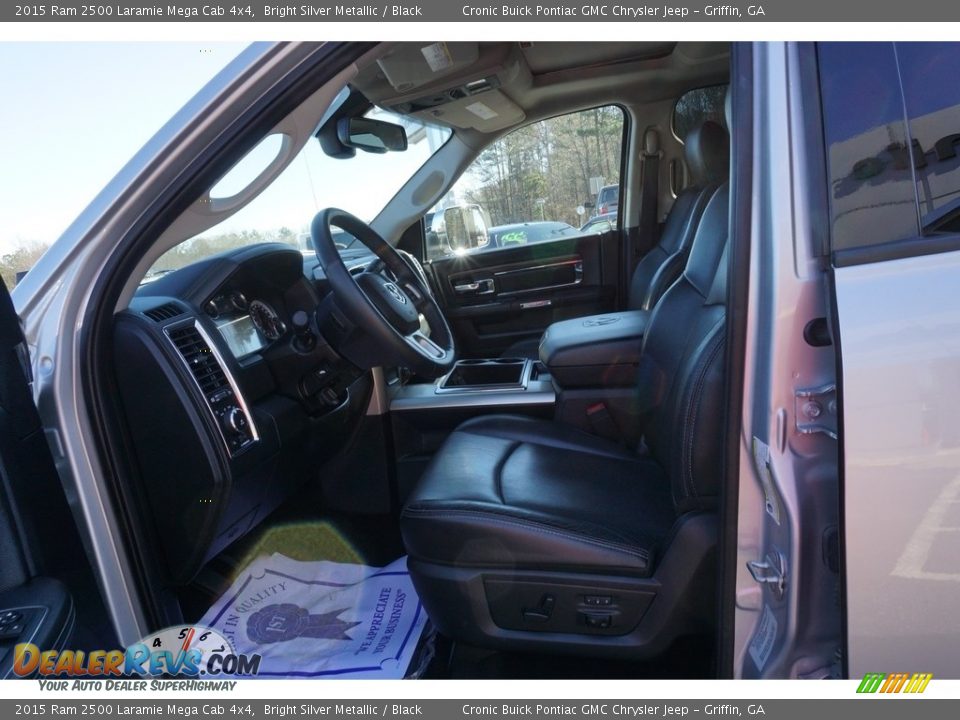 2015 Ram 2500 Laramie Mega Cab 4x4 Bright Silver Metallic / Black Photo #9