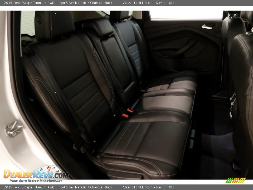 2015 Ford Escape Titanium 4WD Ingot Silver Metallic / Charcoal Black Photo #15