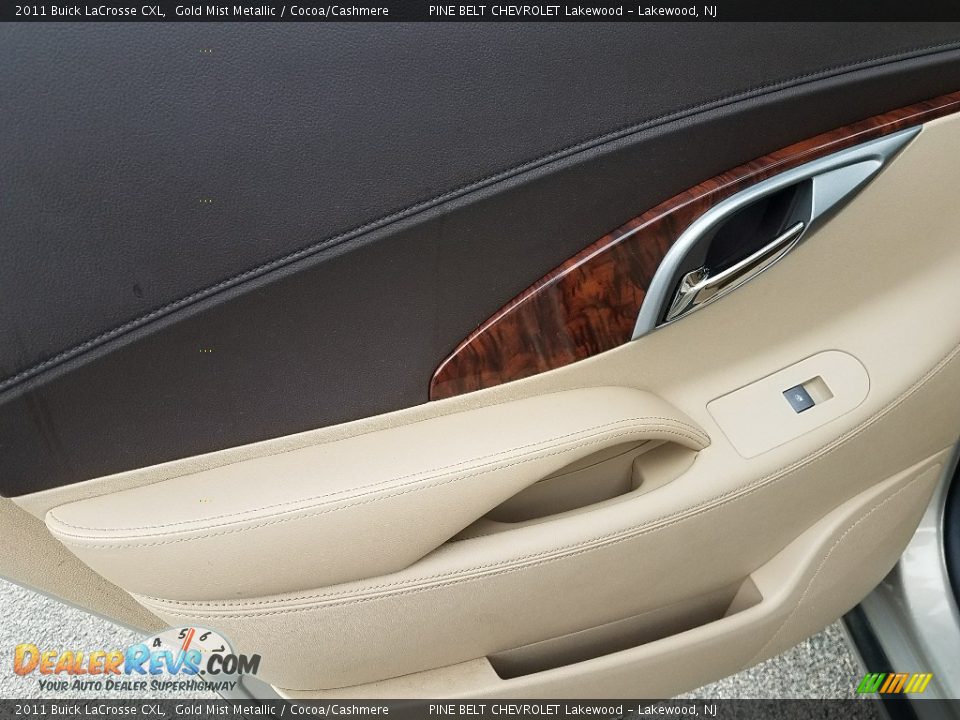 2011 Buick LaCrosse CXL Gold Mist Metallic / Cocoa/Cashmere Photo #21