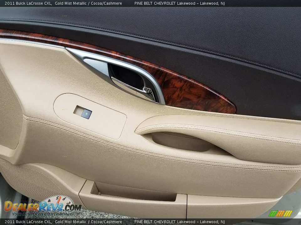 2011 Buick LaCrosse CXL Gold Mist Metallic / Cocoa/Cashmere Photo #27