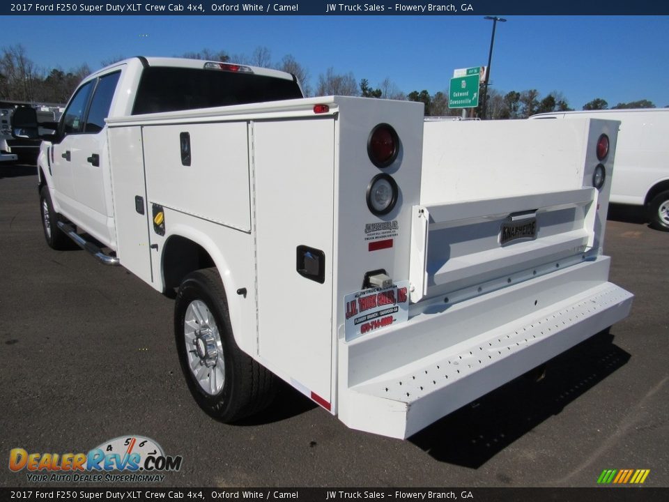 2017 Ford F250 Super Duty XLT Crew Cab 4x4 Oxford White / Camel Photo #3