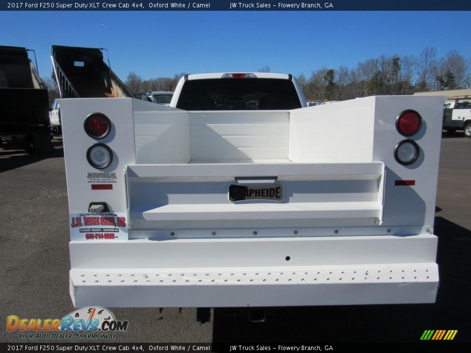 2017 Ford F250 Super Duty XLT Crew Cab 4x4 Oxford White / Camel Photo #4
