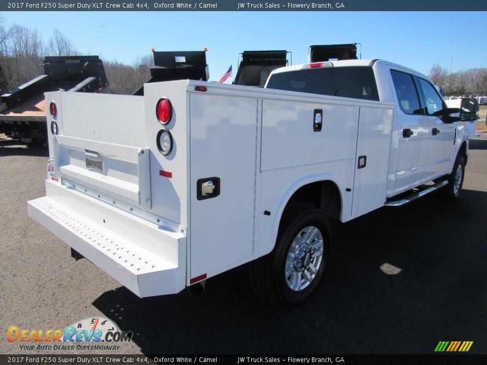 2017 Ford F250 Super Duty XLT Crew Cab 4x4 Oxford White / Camel Photo #5