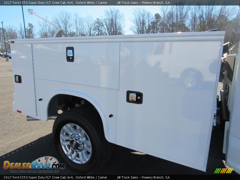 2017 Ford F250 Super Duty XLT Crew Cab 4x4 Oxford White / Camel Photo #9
