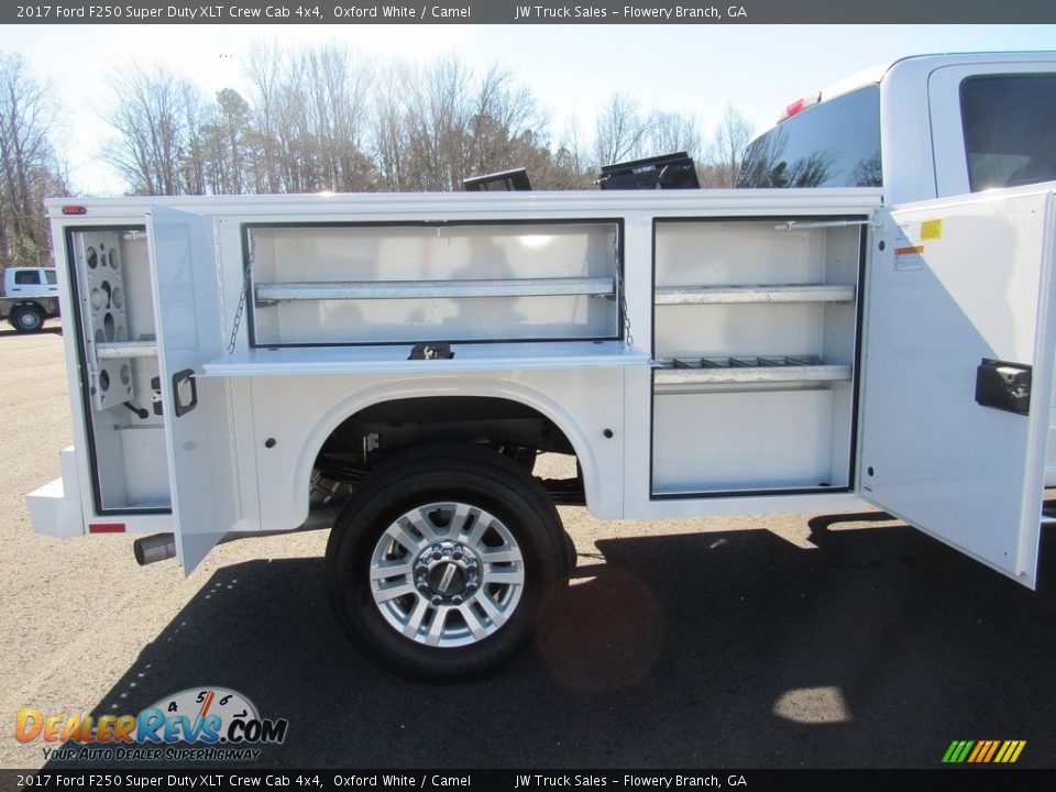 2017 Ford F250 Super Duty XLT Crew Cab 4x4 Oxford White / Camel Photo #10