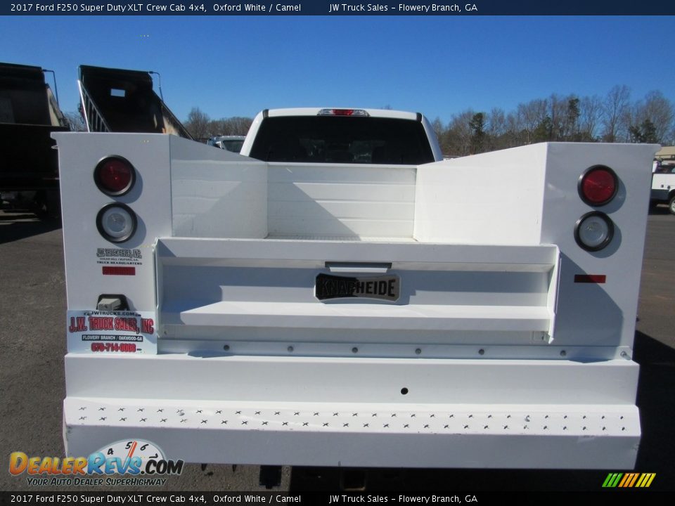 2017 Ford F250 Super Duty XLT Crew Cab 4x4 Oxford White / Camel Photo #11