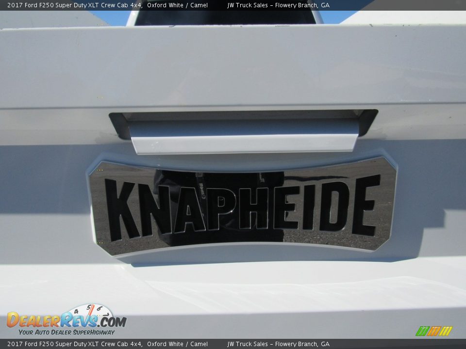 2017 Ford F250 Super Duty XLT Crew Cab 4x4 Oxford White / Camel Photo #13