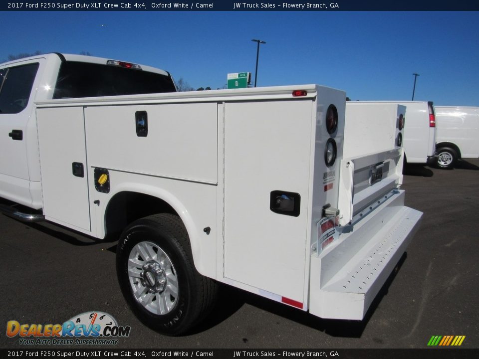 2017 Ford F250 Super Duty XLT Crew Cab 4x4 Oxford White / Camel Photo #15
