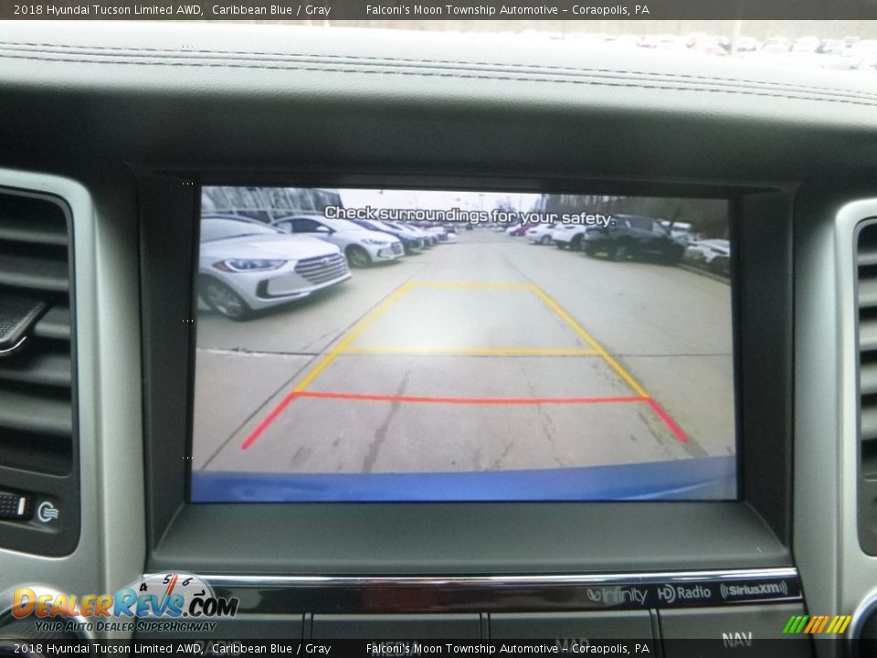 2018 Hyundai Tucson Limited AWD Caribbean Blue / Gray Photo #15