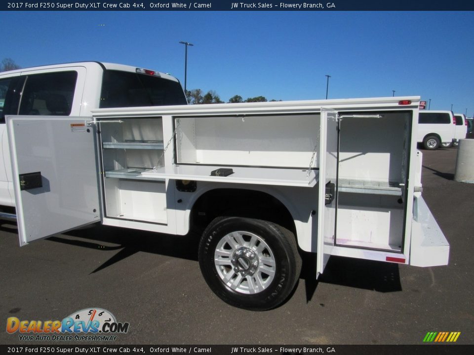 2017 Ford F250 Super Duty XLT Crew Cab 4x4 Oxford White / Camel Photo #16