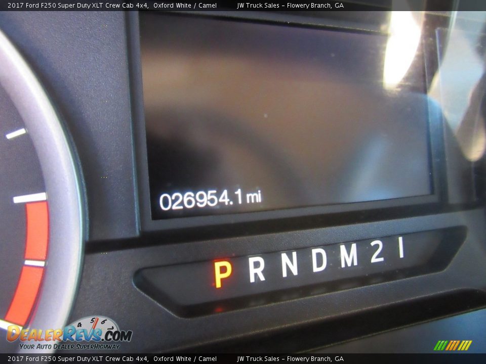 2017 Ford F250 Super Duty XLT Crew Cab 4x4 Oxford White / Camel Photo #24