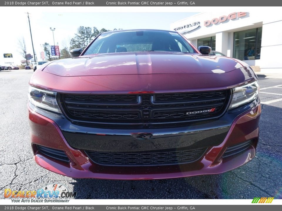 2018 Dodge Charger SXT Octane Red Pearl / Black Photo #2