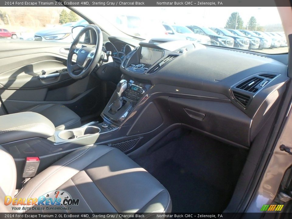 2014 Ford Escape Titanium 2.0L EcoBoost 4WD Sterling Gray / Charcoal Black Photo #6