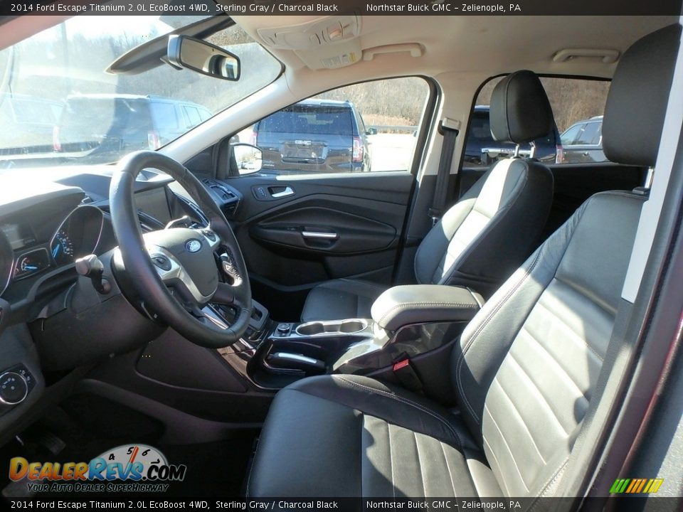 2014 Ford Escape Titanium 2.0L EcoBoost 4WD Sterling Gray / Charcoal Black Photo #16